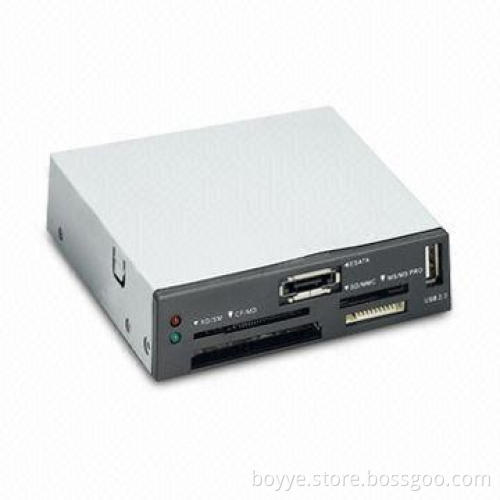 Internal Multi-card Reader with USB 2.0 Interface, Made of Plastic and Metal